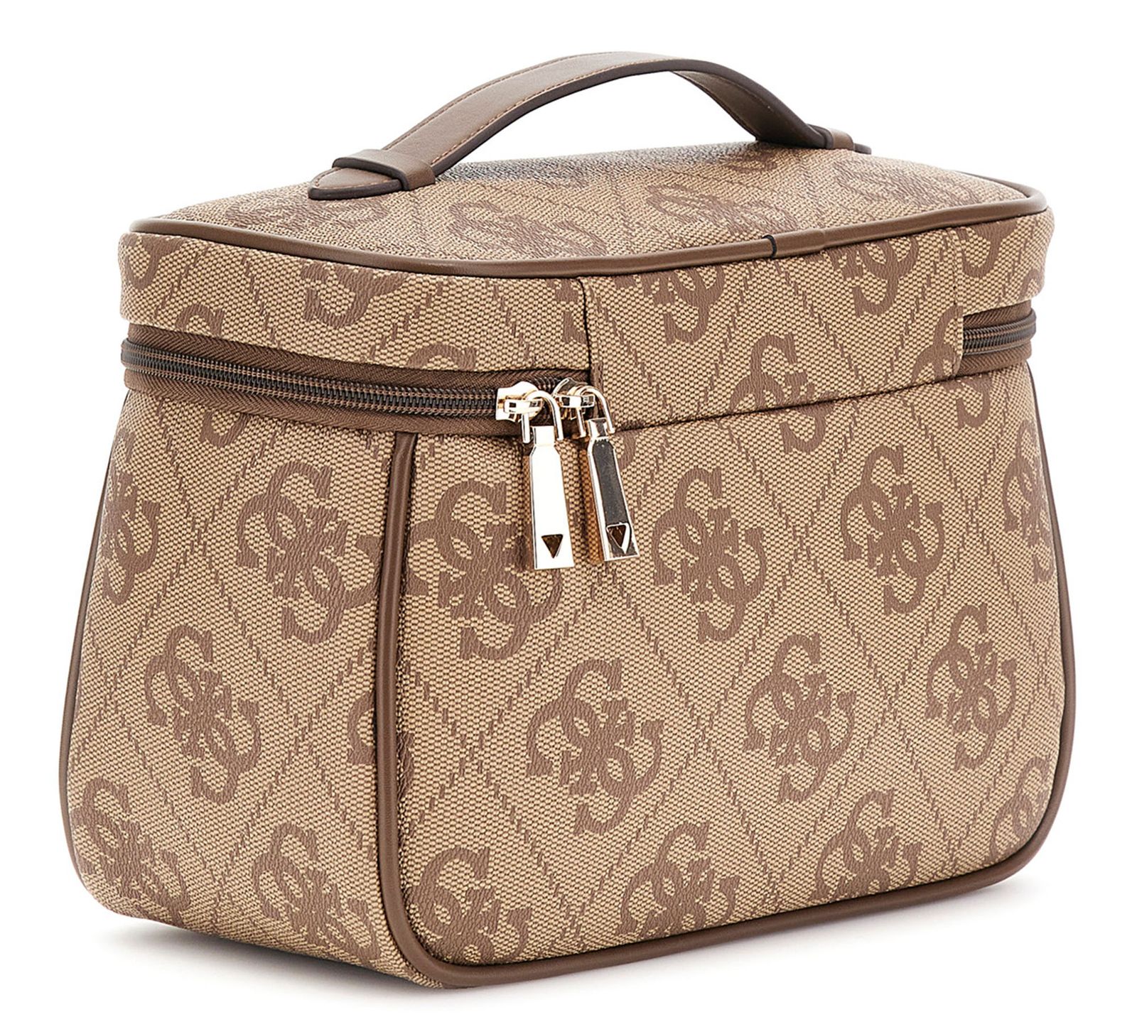 GUESS Toiletry Train Case Latte Logo / Brown GUESS Toiletry Train Case Latte Logo / Brown