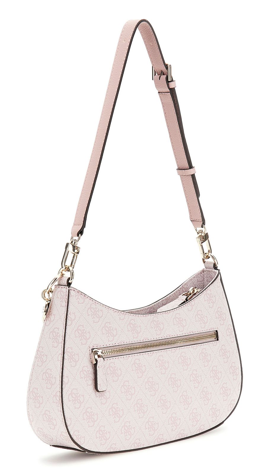 GUESS Noelle Top Zip Shoulder Bag Orchid Logo GUESS Noelle Top Zip Shoulder Bag Orchid Logo