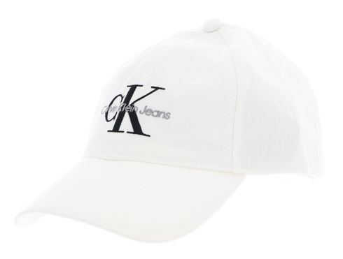 Calvin Klein Monologo Baseball Cap Bright White