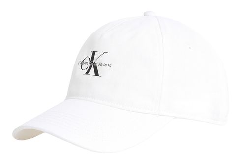 Calvin Klein Monologo Baseball Cap Bright White