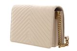 PINKO Love Click Classic Sheep Nappa Chevron M Beige - Grigio - Antique Gold PINKO Love Click Classic Sheep Nappa Chevron M Beige - Grigio - Antique Gold
