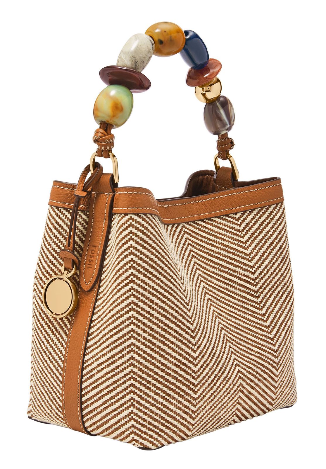 FOSSIL Jessie Bucket Crossbody Bag S Neutral Multi FOSSIL Jessie Bucket Crossbody Bag S Neutral Multi
