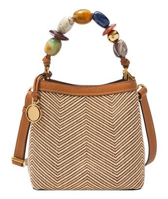 FOSSIL Jessie Bucket Crossbody Bag S Neutral Multi