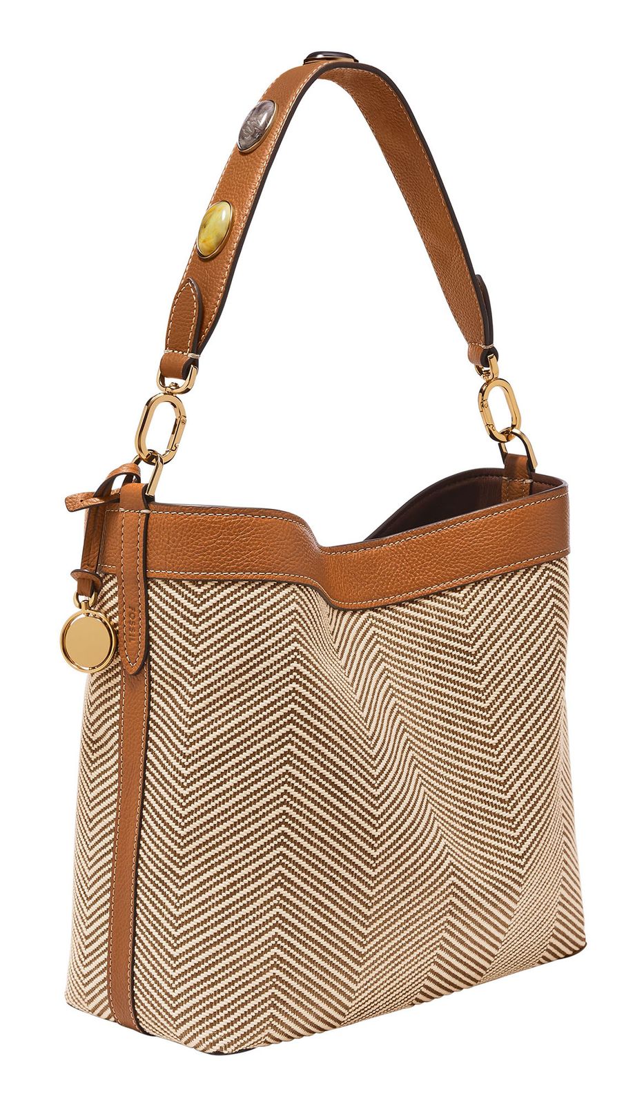 FOSSIL Jessie Bucket Shoulder Bag Neutral Multi FOSSIL Jessie Bucket Shoulder Bag Neutral Multi