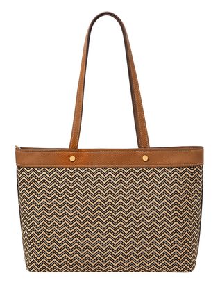 FOSSIL Jessie Shopper Natural Black