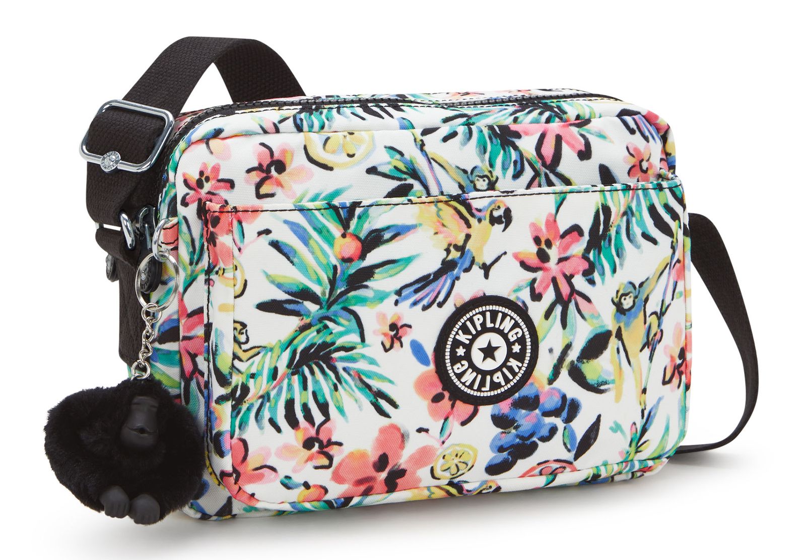 kipling Basic Print Abanu Crossbody M Cocktail Floral kipling Basic Print Abanu Crossbody M Cocktail Floral