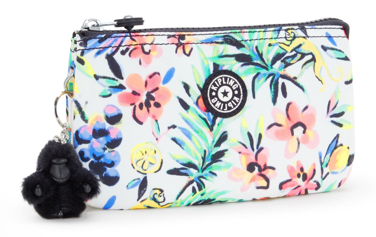 kipling Basic Print Creativity Pouch L Cocktail Floral kipling Basic Print Creativity Pouch L Cocktail Floral