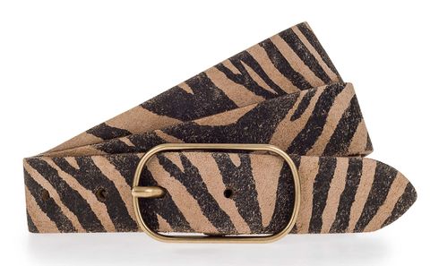 Vanzetti Leather Belt W100 Taupe - Black