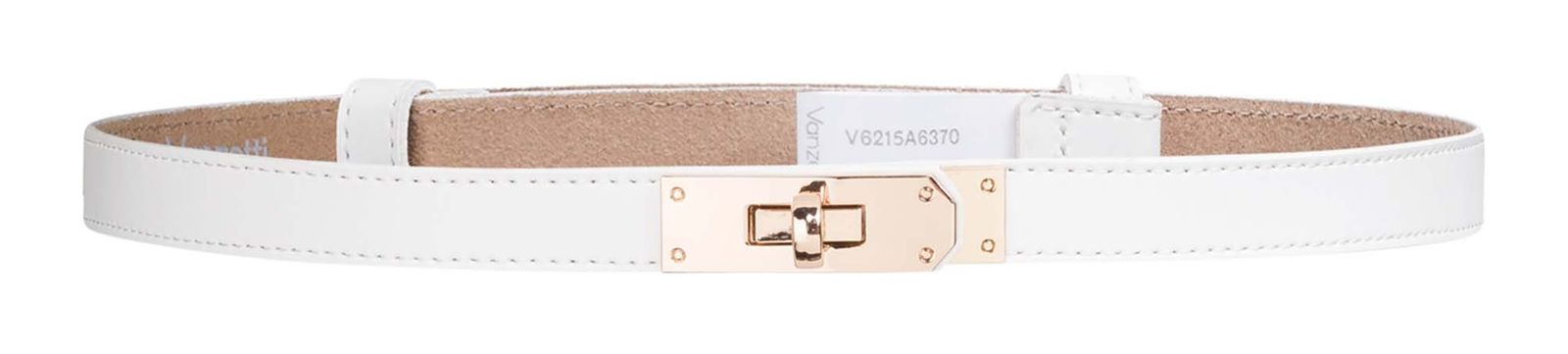 Vanzetti Leather Belt W80 White Vanzetti Leather Belt W80 White