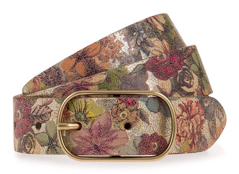 Vanzetti Leather Belt W95 Gold - Multicolor