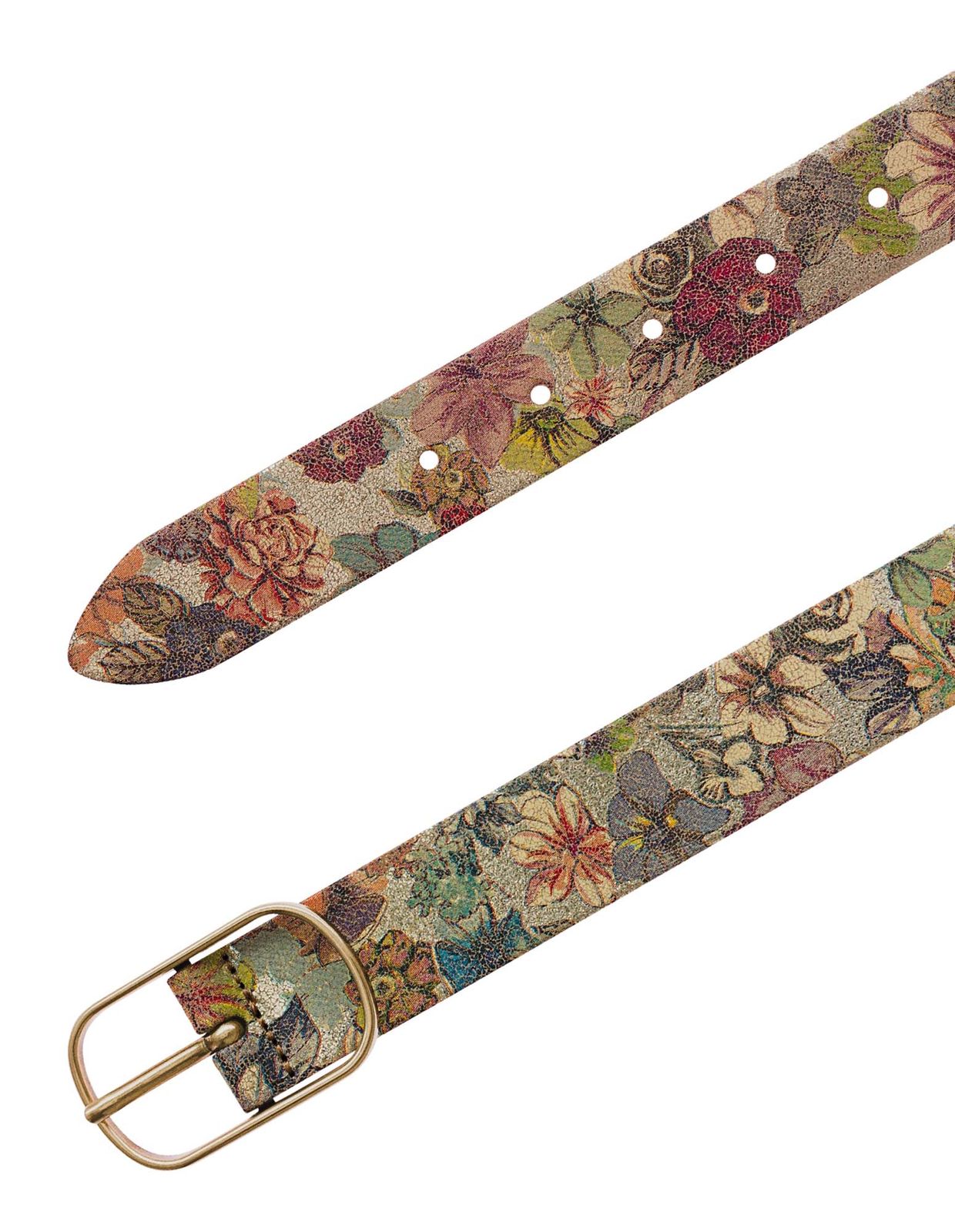 Vanzetti Leather Belt W80 Gold - Multicolor Vanzetti Leather Belt W80 Gold - Multicolor