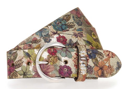 MUSTANG 40mm Leather Belt W80 Gold - Multi MUSTANG 40mm Leather Belt W80 Gold - Multi