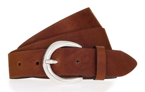 MUSTANG 35mm Leather Belt W105 Cognac