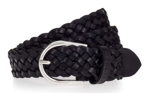 MUSTANG Braided Leather Belt W90 Black