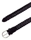 MUSTANG Braided Leather Belt W90 Black MUSTANG Braided Leather Belt W90 Black