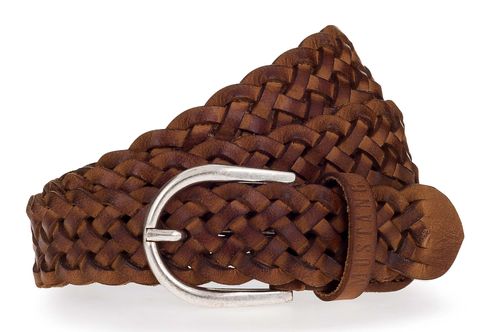 MUSTANG Braided Leather Belt W110 Baileys