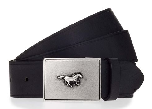 MUSTANG 40mm Leather Belt W100 Black