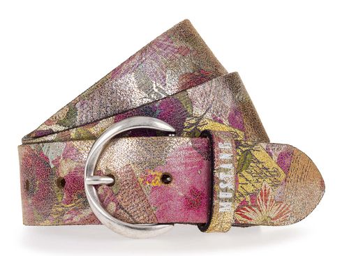 MUSTANG 40mm Leather Belt W90 Multicolor - Gold