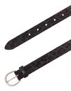 MUSTANG Leather Belt W100 Black - Anthracite