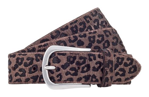 b.belt Cat Silver Belt W80 Taupe - Copper