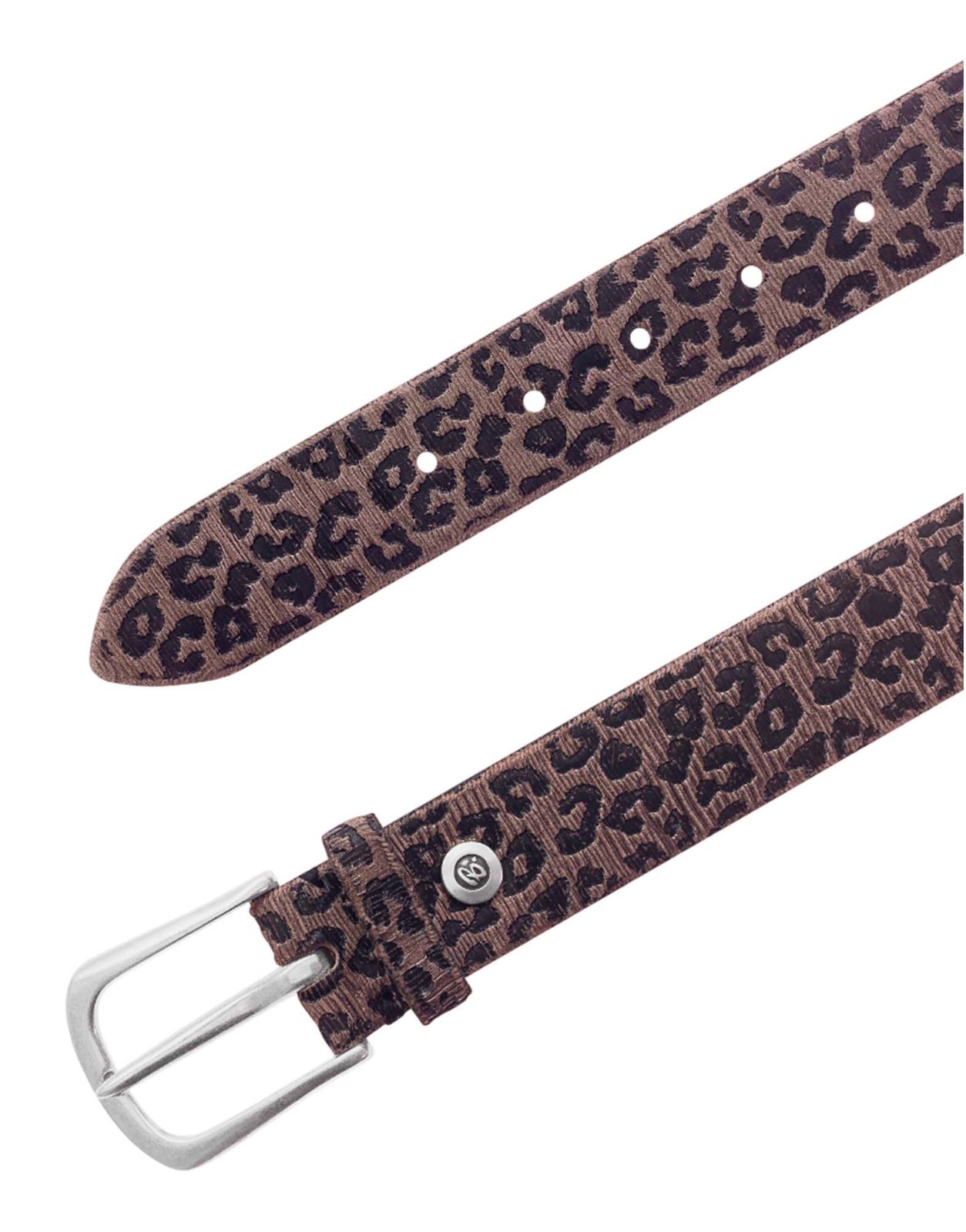 b.belt Cat Silver Belt W75 Taupe - Copper b.belt Cat Silver Belt W75 Taupe - Copper