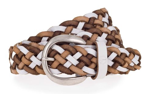 Tamaris Leather Belt W95 White-multicolour Tamaris Leather Belt W95 White-multicolour