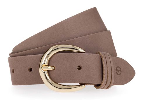 Tamaris Leather Belt W120 Dark Taupe