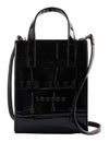 Ted Baker GATOCON Croc Effect Mini Icon Bag Jet - Black
