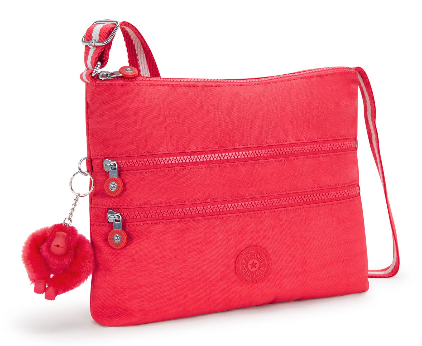 kipling Basic Eyes Wide Open Alvar Medium Shoulderbag Escape Red kipling Basic Eyes Wide Open Alvar Medium Shoulderbag Escape Red