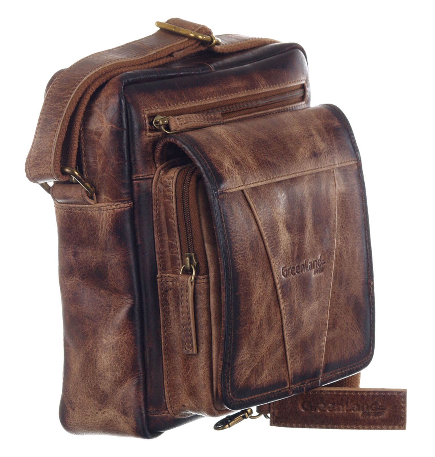 GreenLand Nature MASCU & LINE Crossbody Bag Brown GreenLand Nature MASCU & LINE Crossbody Bag Brown