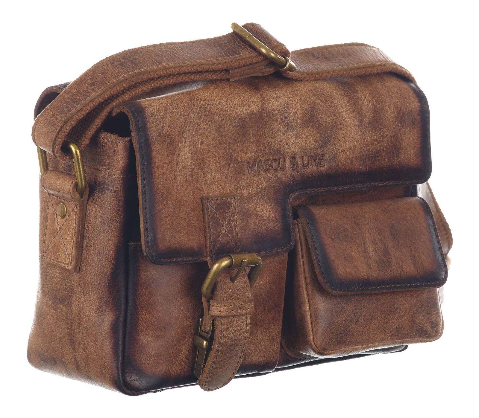 GreenLand Nature MASCU & LINE Crossbody Bag Brown GreenLand Nature MASCU & LINE Crossbody Bag Brown