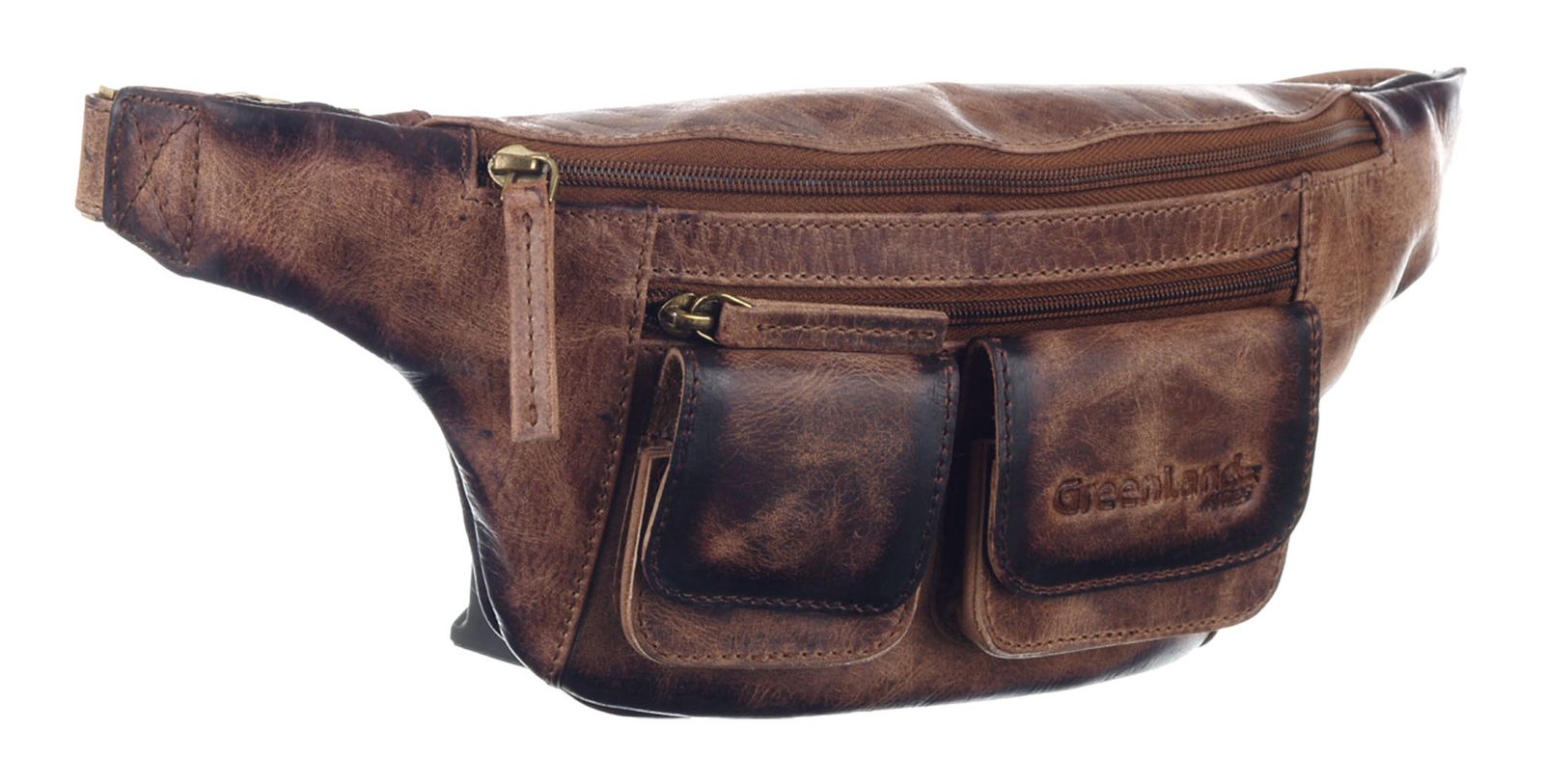 GreenLand Nature MASCU & LINE Belt Bag Brown GreenLand Nature MASCU & LINE Belt Bag Brown