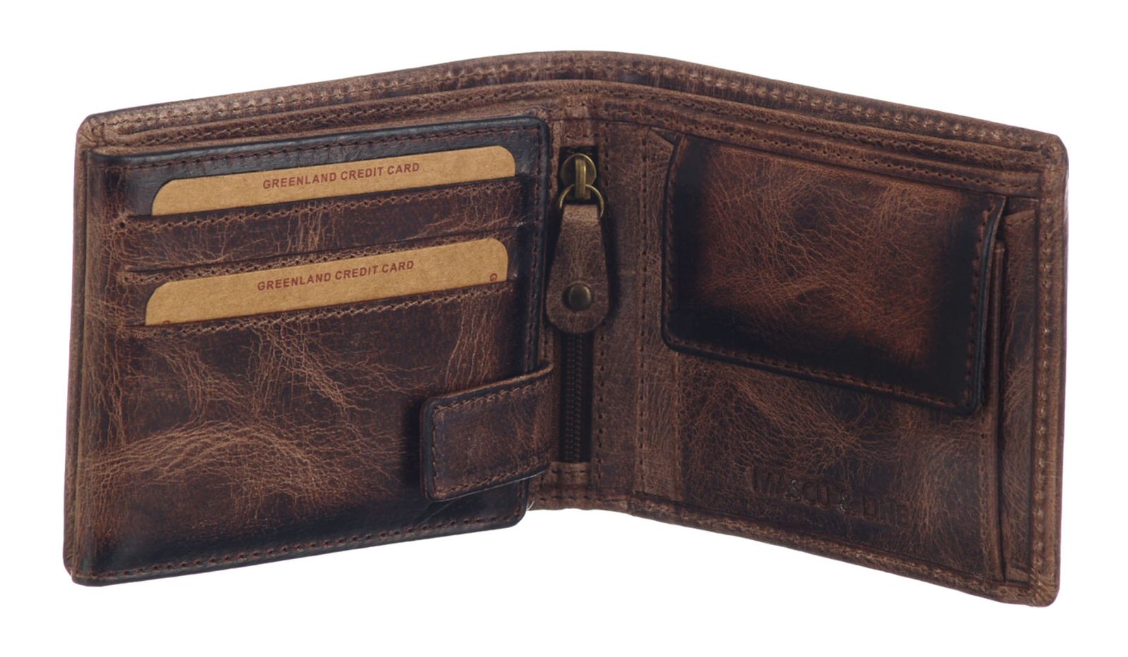 GreenLand Nature MASCU & LINE Wallet RFID Brown GreenLand Nature MASCU & LINE Wallet RFID Brown