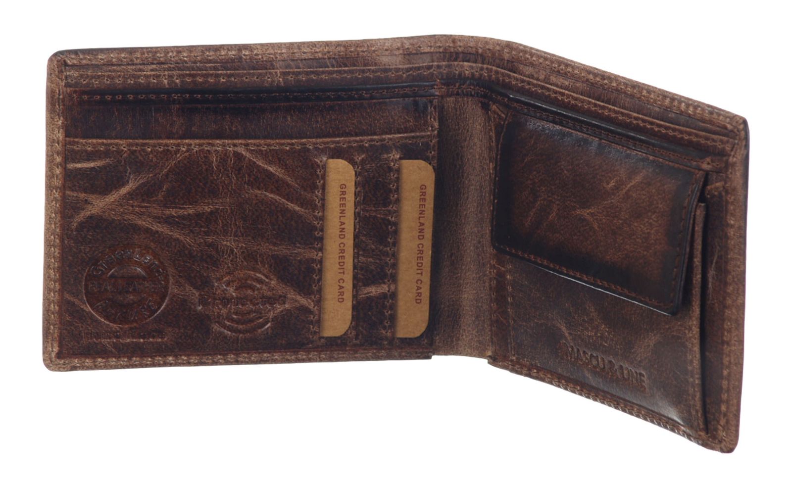GreenLand Nature MASCU & LINE Wallet RFID Brown GreenLand Nature MASCU & LINE Wallet RFID Brown