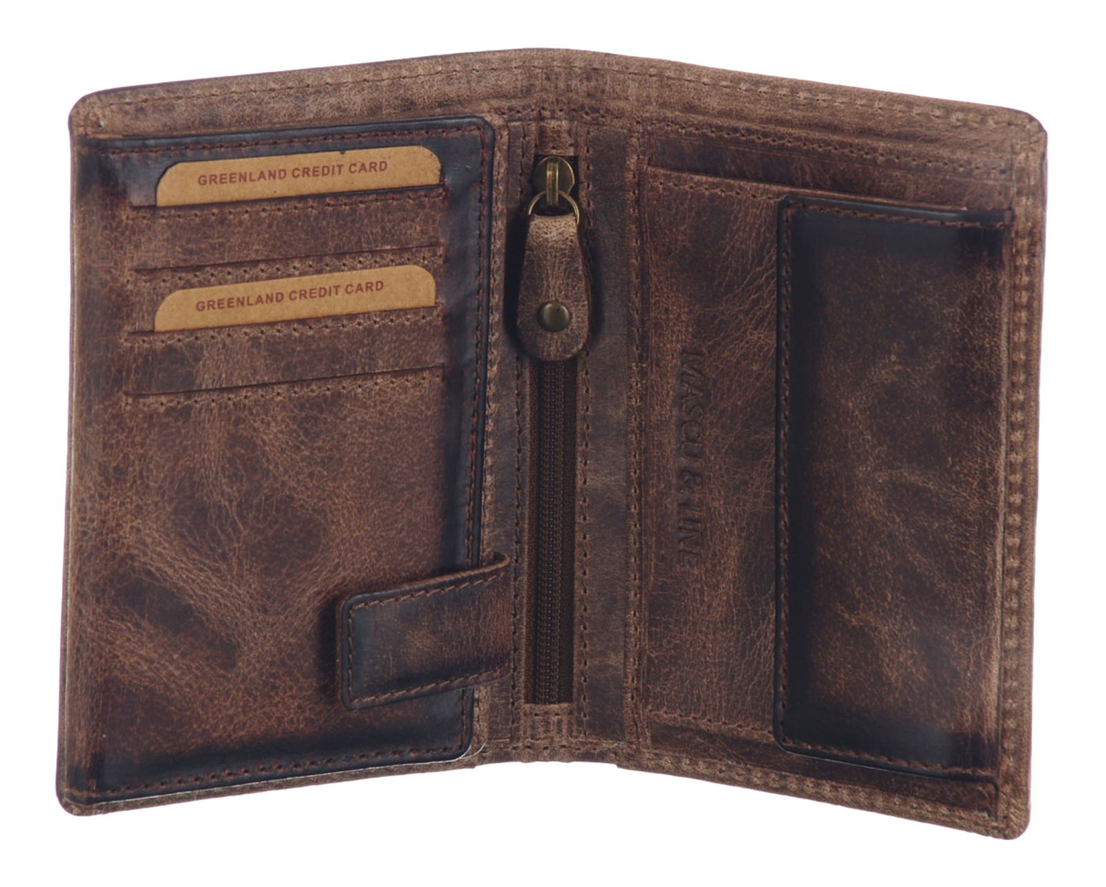 GreenLand Nature MASCU & LINE Wallet RFID Brown GreenLand Nature MASCU & LINE Wallet RFID Brown