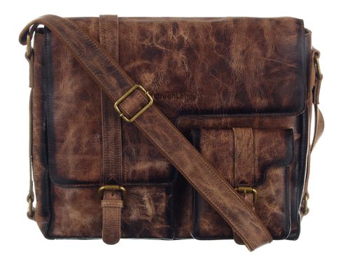 GreenLand Nature MASCU & LINE Messenger Bag Brown