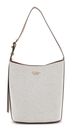 GUESS Nicolette Bucket Shoulder Bag Natural / Caramel