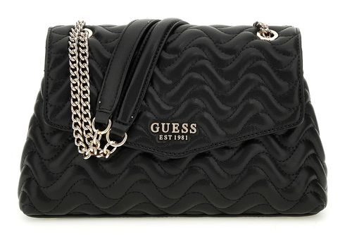 GUESS Melisandra Convertible Xbody Flap Bag Black