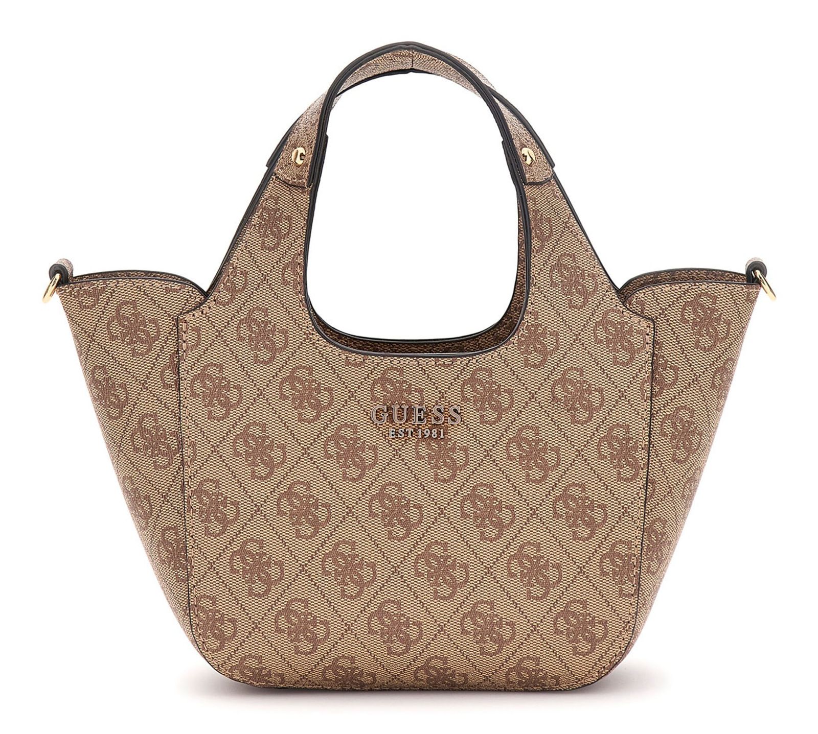 GUESS Calista 2 in 1 Mini Tote Latte Logo GUESS Calista 2 in 1 Mini Tote Latte Logo