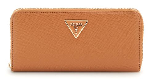 GUESS Laurel II Large Zip Around Wallet L Light Cognac