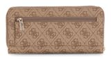 GUESS Laurel II SLG Large Zip Around Wallet L Latte Logo GUESS Laurel II SLG Large Zip Around Wallet L Latte Logo