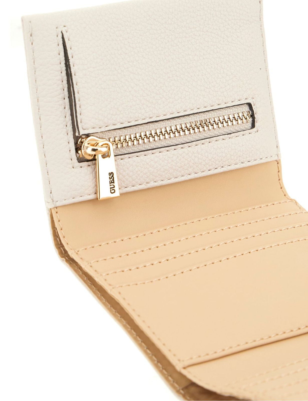 GUESS Laurel II SLG Petite Trifold Wallet Ivory GUESS Laurel II SLG Petite Trifold Wallet Ivory