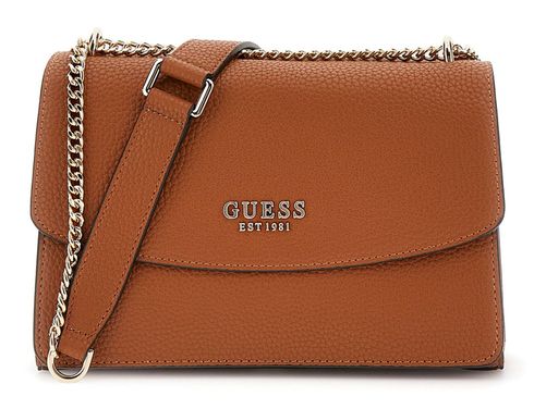 GUESS Calista Convertible Xbody Flap Bag Caramel