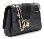GUESS Noelle II Convertible Xbody Flap Bag Coal Logo
