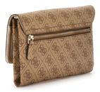 GUESS Noelle II Xbody Flap Organizer Latte Logo / Brown