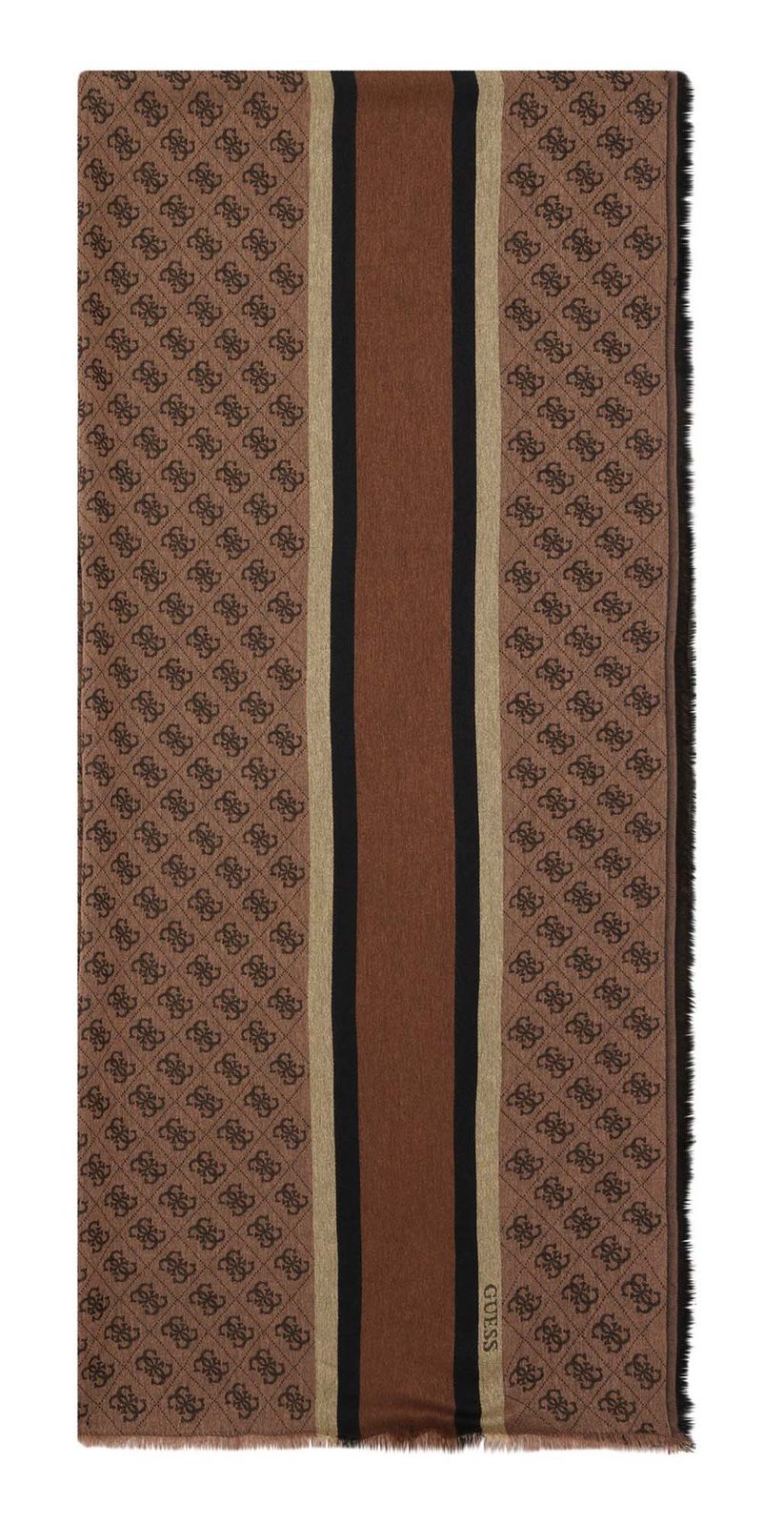 GUESS Warsaw Scarf 80X180 Beige Brown GUESS Warsaw Scarf 80X180 Beige Brown