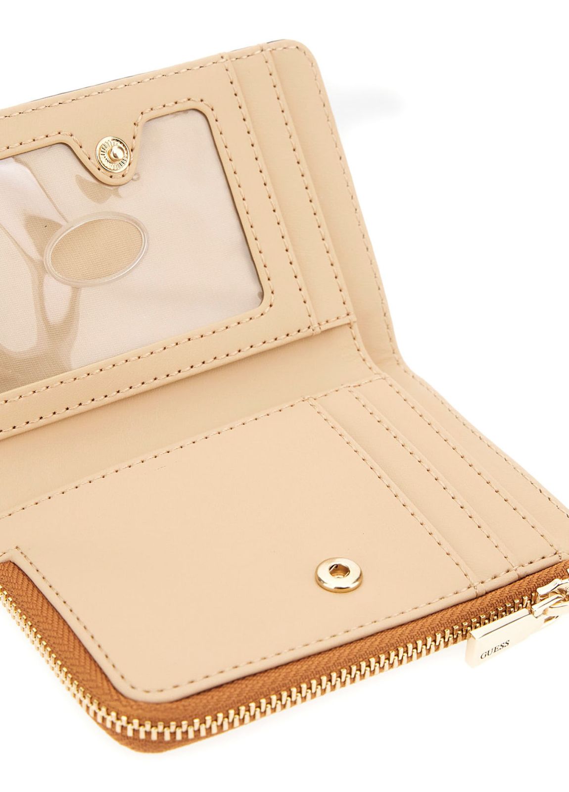 GUESS Laurel II SLG Zip Around Card Case Light Cognac GUESS Laurel II SLG Zip Around Card Case Light Cognac