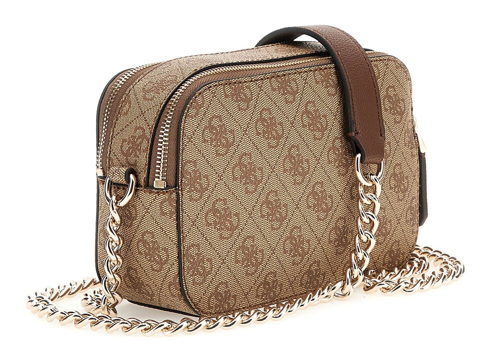GUESS Noelle II Crossbody Camera Bag Latte Logo / Brown GUESS Noelle II Crossbody Camera Bag Latte Logo / Brown