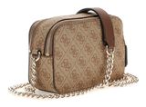 GUESS Noelle II Crossbody Camera Bag Latte Logo / Brown