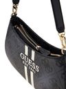 GUESS Noelle II Top Zip Shoulder Bag Coal Logo GUESS Noelle II Top Zip Shoulder Bag Coal Logo